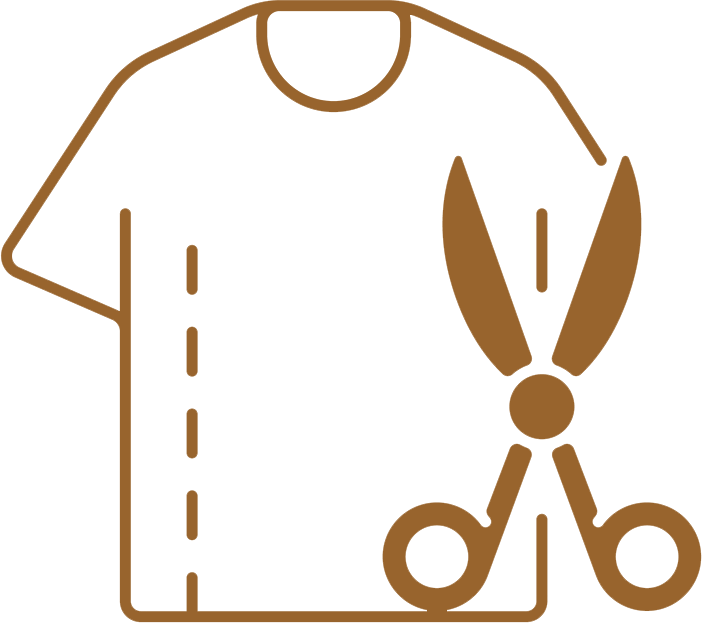 A brown color with a white background.